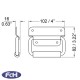 Un-Sprung Surface Mount Handle with Rubber Grip